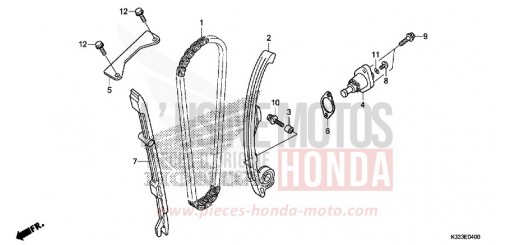 CATENA DISTRIBUZIONE/TENDICATENA CBR250RG di 2016